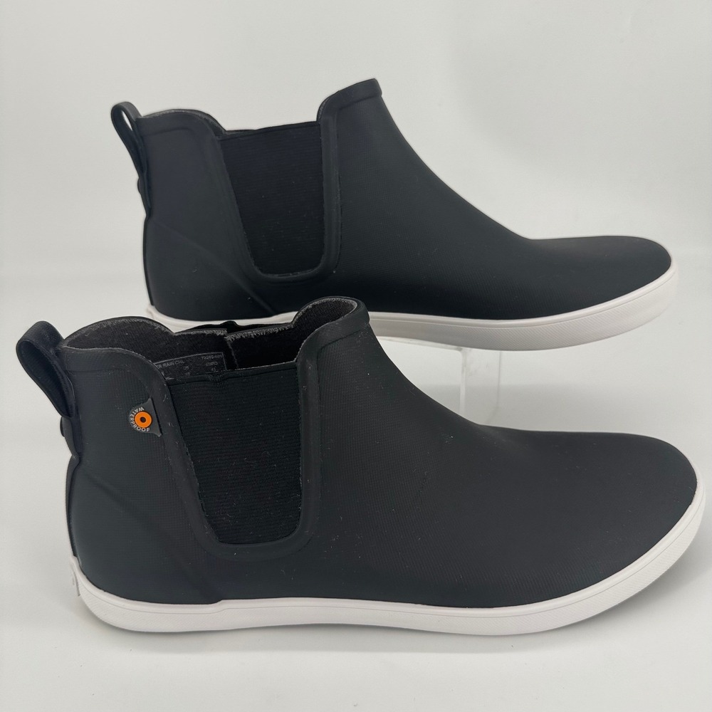 Bogs Kicker Rain Chelsea Boots Womens 10 Black Waterproof Ankle 72509-009